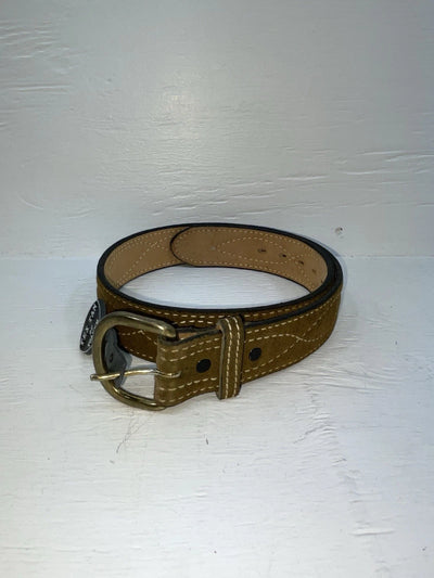 New Green Genuine Leather Tex Tan Stitched 30” Belt #7160 Z-173