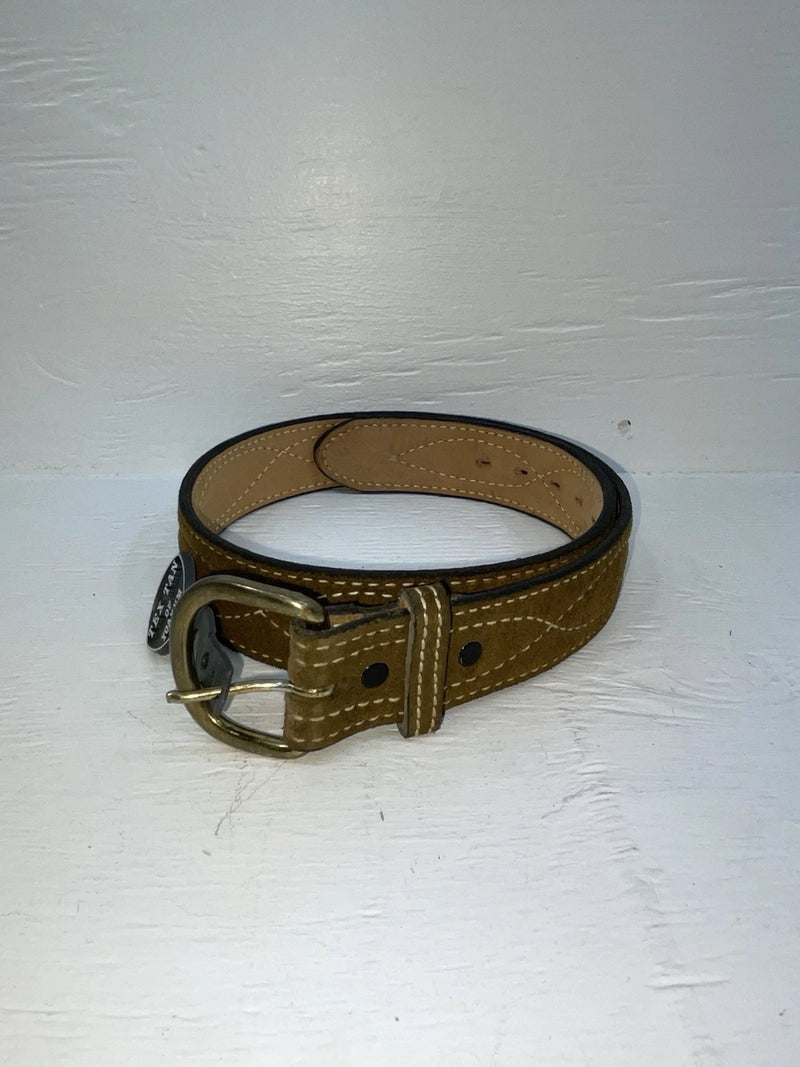 New Green Genuine Leather Tex Tan Stitched 30” Belt #7160 Z-173