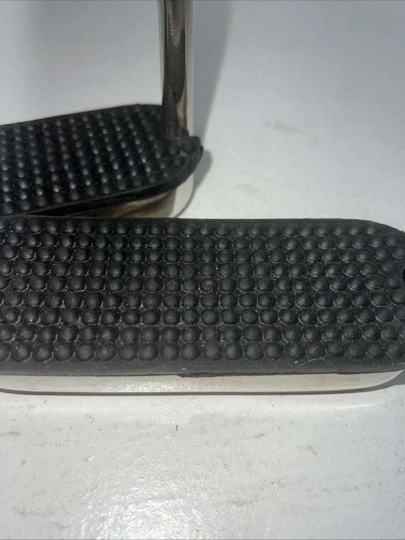 New Tough 1 Chrome Plated Iron 4 1/2” English Stirrups #24-3016 C-501