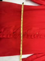 New Women’s H Bar C Red Short Sleeve Button Up Size 28 TT-63