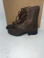 New Children’s Brown Lace Up Bronco Boots. C1361 11 D.24-88