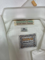 New Women’s Karman White Design Long Sleeve Pearl Snap Size 30 MM-80