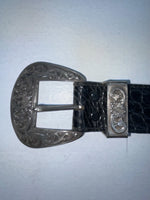 New Black Genuine Leather Wrangler Tooled 28” Belt #6820/01 Z-37