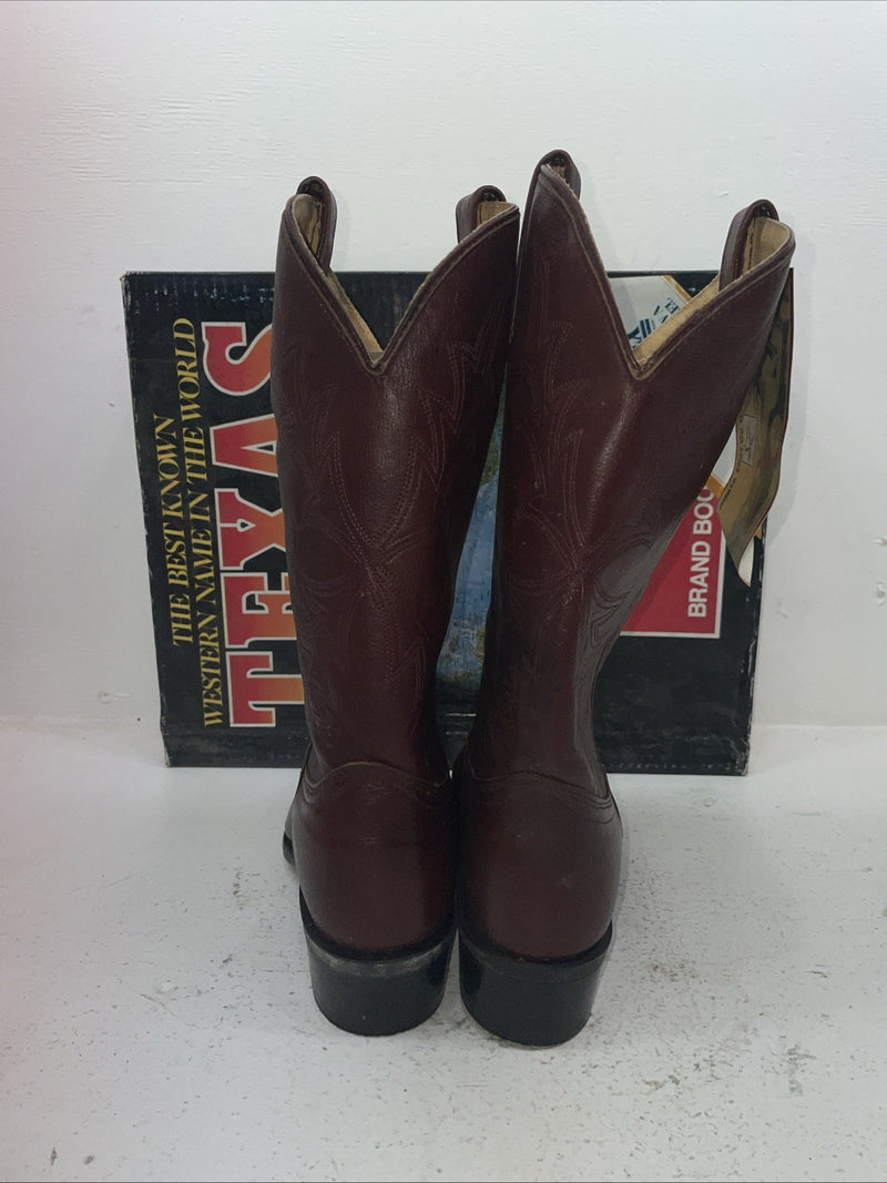 New Men’s Red Texas Brand Cowboy Boots. 7863 10 D. 7-12