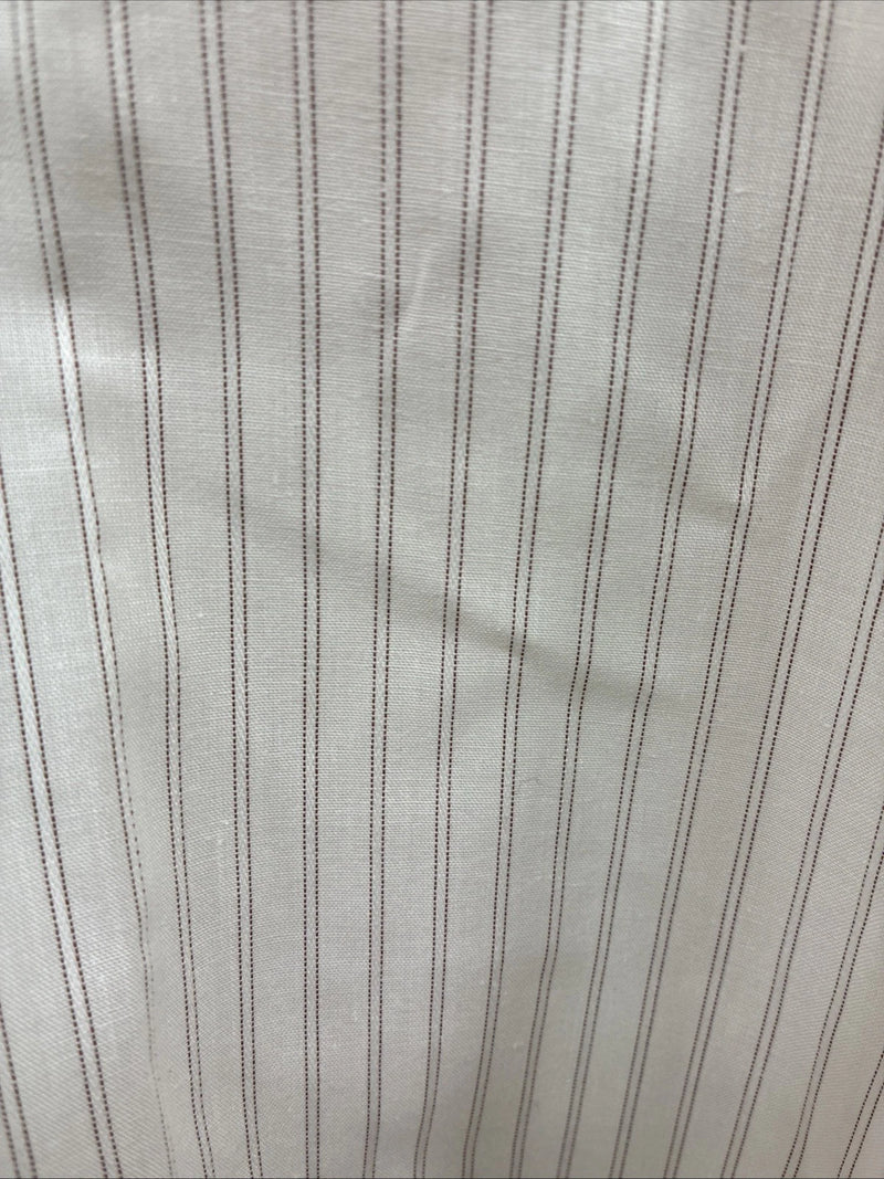 New Men’s H Bar C White Stripe Designed Long Sleeve Pearl Snap 15 Medium O-64