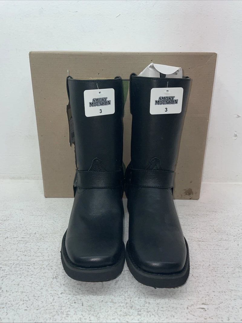 New Youth Black Smoky Mountain Cowboy Boots. 2405 3 D. 22-22
