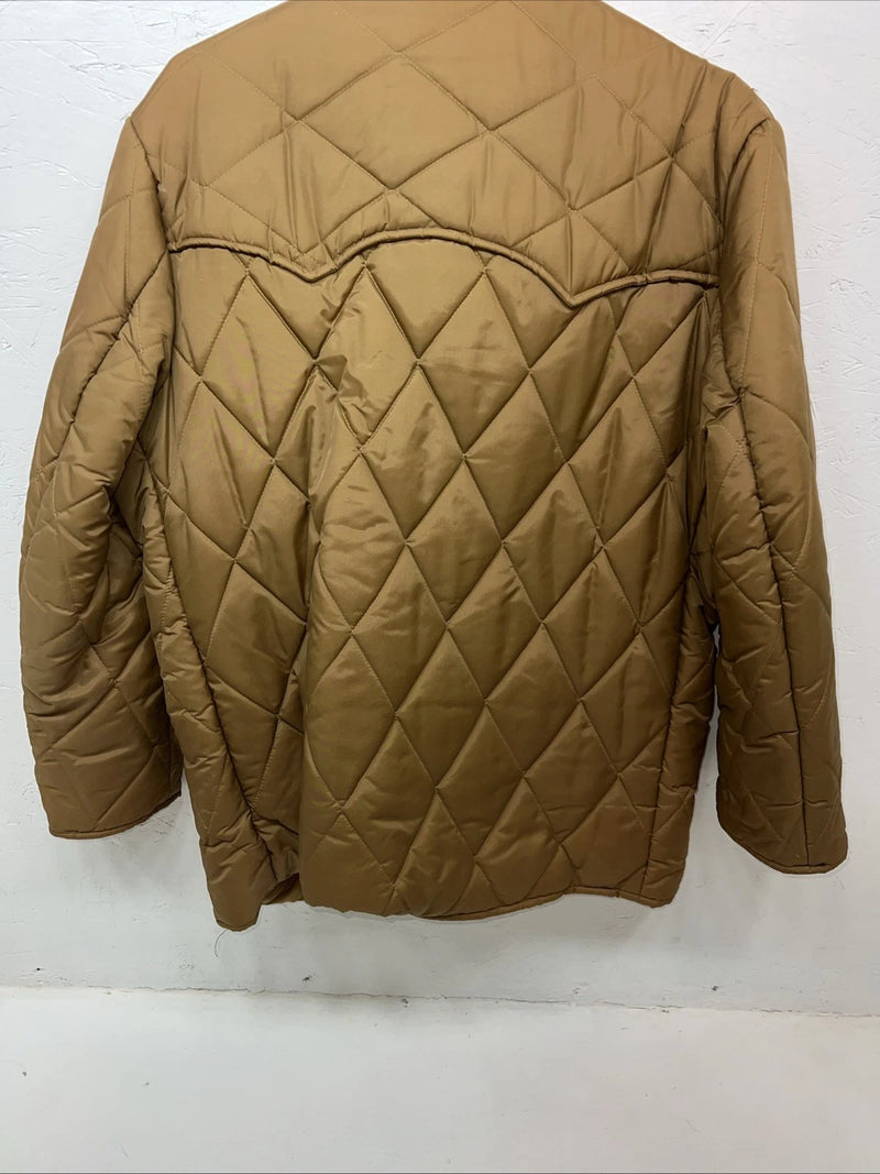 New Women’s Brown Western Fashion Puffer Jacket 42 RR-30