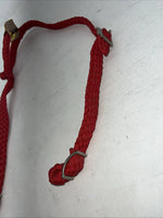 New SIMCO Red Nylon Braided One Ear Headstall #2900 Y-3