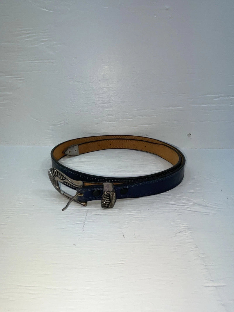 New Blue Genuine Leather Nocona 34” Belt #G359 Z-124