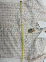 New Men’s Dickson Jenkins White Design Long Sleeve Pearl Snap 17.5 XL CC-57