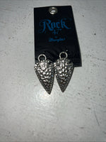 New Women’s Rock 47 Triangle Silver Dangle Earrings. ER2403R47 A-71