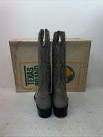 New Men’s Gray Texas Brand Cowboy Boots. 6802 6.5 6 1/3 D. 1-29