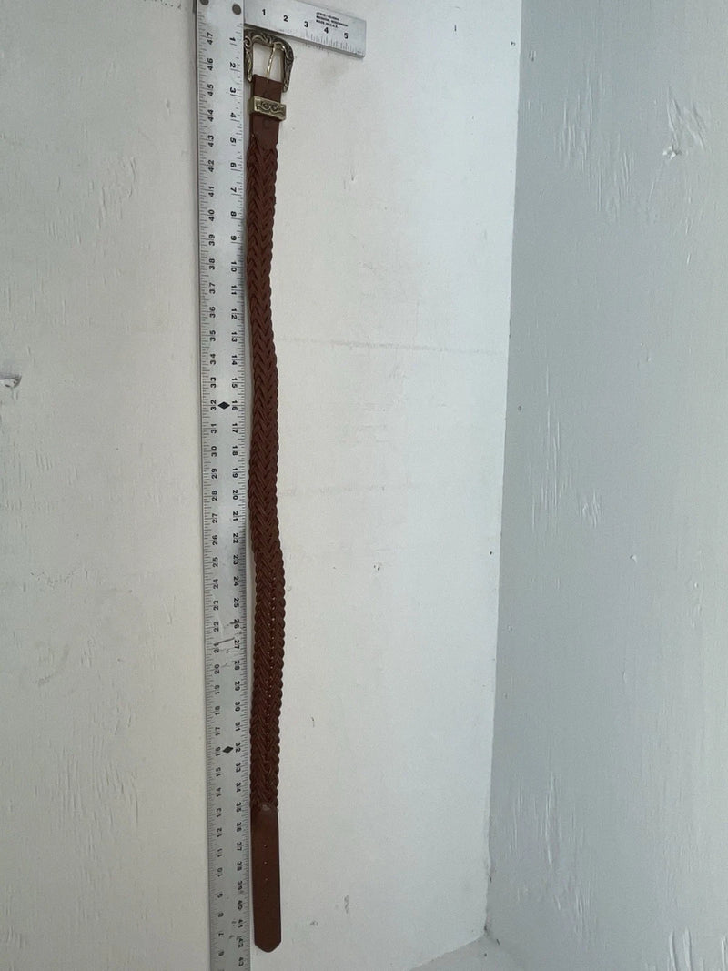 New Brown Genuine Leather Braided 38” Belt #20/4709 JJ-60