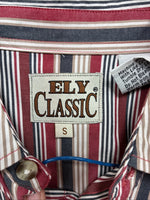New Kids ELY Classic Red Stripe Long Sleeve Pearl Snap Small DD-19
