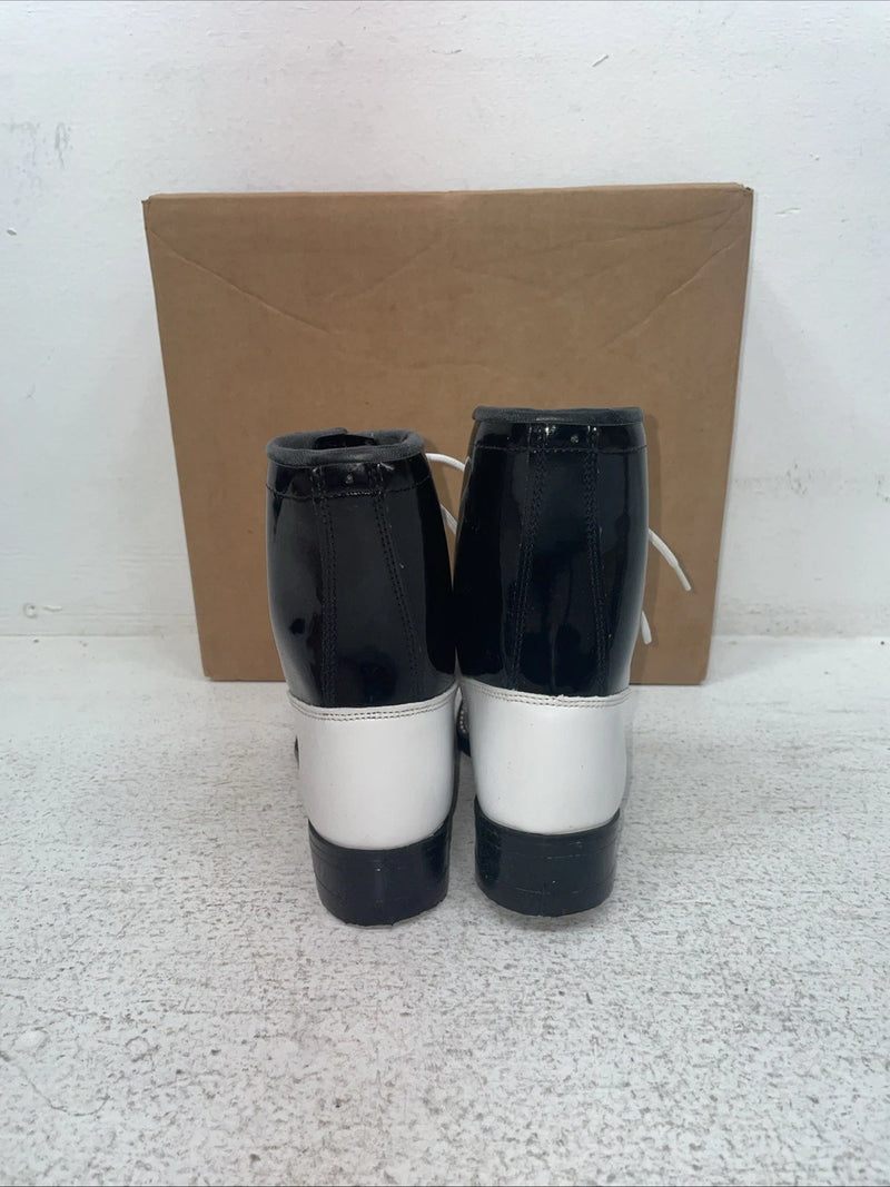 New Children’s White Lace Up Bronco Cowboy Boots. C 1332 13.5 -3 1/2 D. 23-89