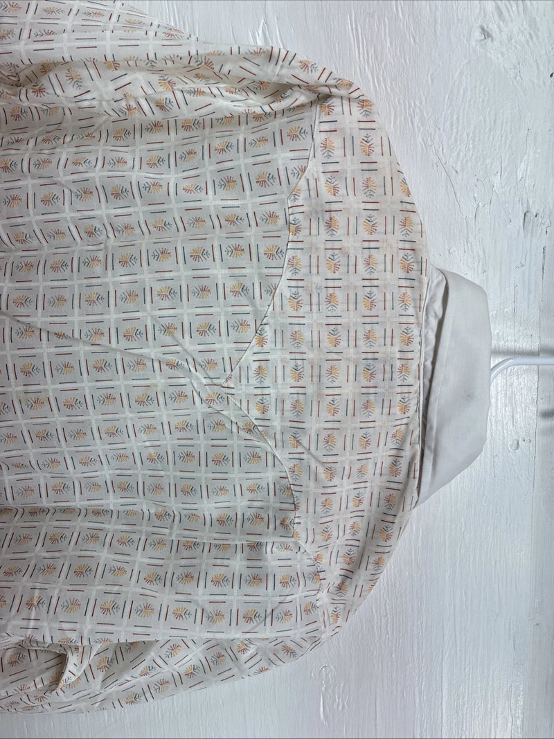 New Men’s Dickson Jenkins White Design Long Sleeve Pearl Snap 17.5 XL CC-57