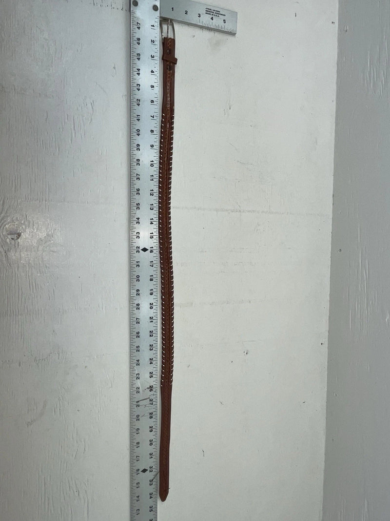 New Brown Genuine Leather Tex Tan Weaved 30” Belt #02/4564 JJ-121