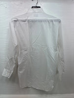 New Classix White Long Sleeve Button Up English Shirt 15-15.5 Medium AA-23