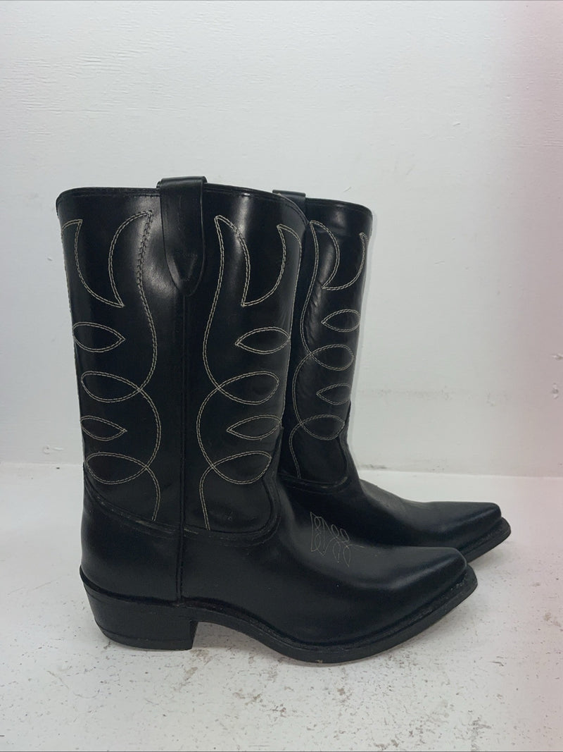 New Men’s Black Texas Brand Cowboy Boots. 6900 10 D. 7-14