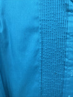 New Western Collection Blue Long Sleeve Button Up English Shirt Size 16 II-34