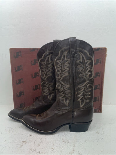 New Men’s Brown Texas Imperial Cowboy Boots. B 117 11 D. 7-69