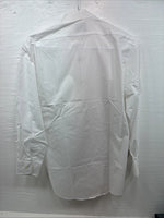 New Classix White Long Sleeve Button Up English Shirt 14-14.5 Small X-93