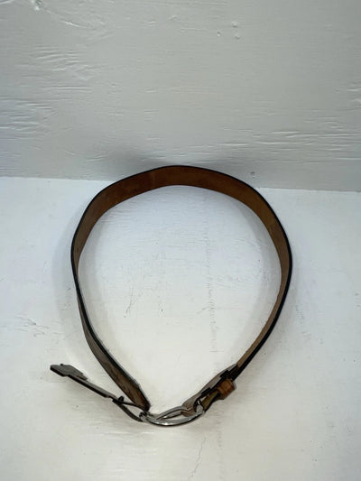 New Brown Genuine Leather Chambers Wildlife Tooled 30” Belt #6381 Z-167