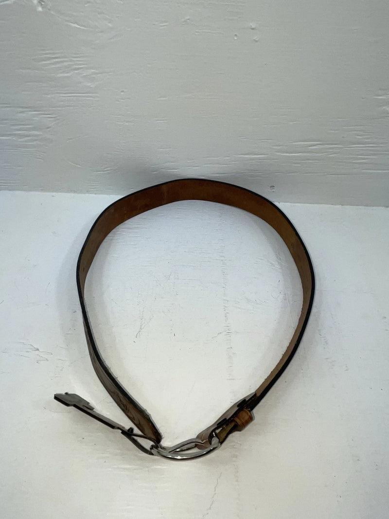 New Brown Genuine Leather Chambers Wildlife Tooled 30” Belt #6381 Z-167