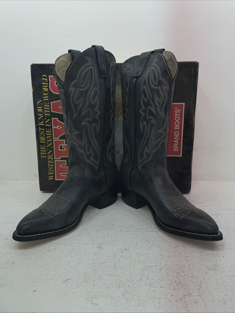 New Men’s Gray Texas Brand Cowboy Boots. 7802 9 D. 4-103