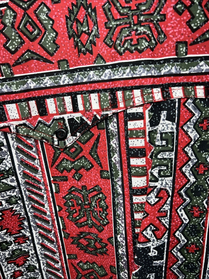 New Men’s Red Green Gunsmoke Button Up Long Sleeve Shirt. Medium I-33