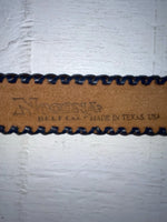 New Blue Genuine Leather Nocona Weaved 28” Belt #B456 NN-71