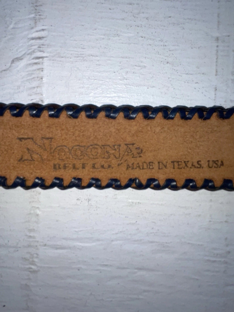 New Blue Genuine Leather Nocona Weaved 28” Belt #B456 NN-71