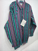 New Women’s Country Charmers Multicolor Long Sleeve Pearl Snap XL II-57