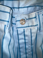 New Vintage Blue Striped Lee Polyester Pants #4605 VV-18