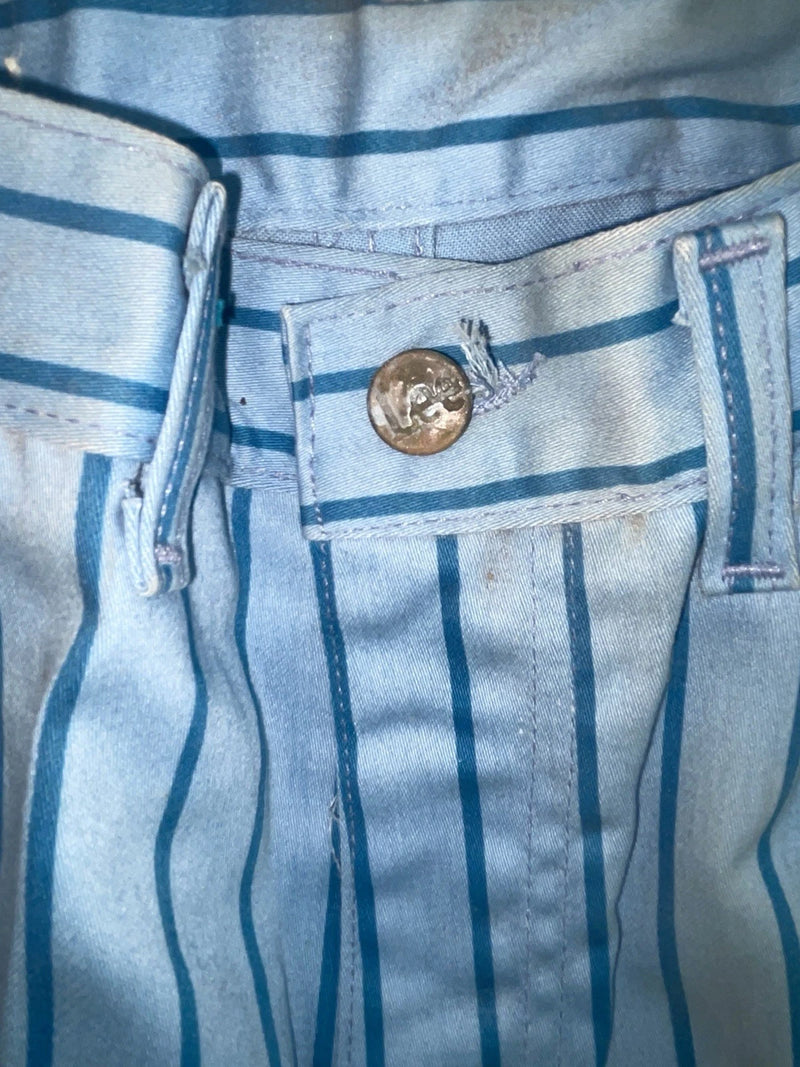 New Vintage Blue Striped Lee Polyester Pants #4605 VV-18