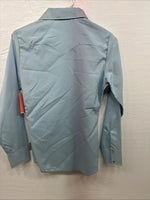 New Girls Dickson Jenkins Blue Long Sleeve Pearl Snap Size 32 CC-106
