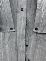 New women’s Longhorn Gray Long Sleeve Button Up Size 30 MM-74