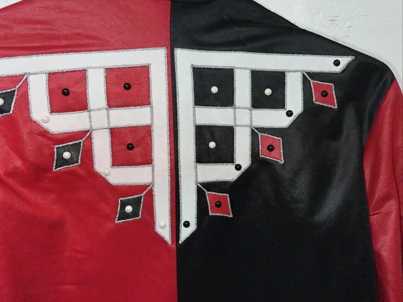 New Women’s Black Red 1849 Authentic Ranchwear Western Show Jacket Large UU-45