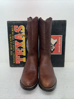 New Men’s Brown Texas Brand Cowboy Boots. 8021 9 D. 4-99