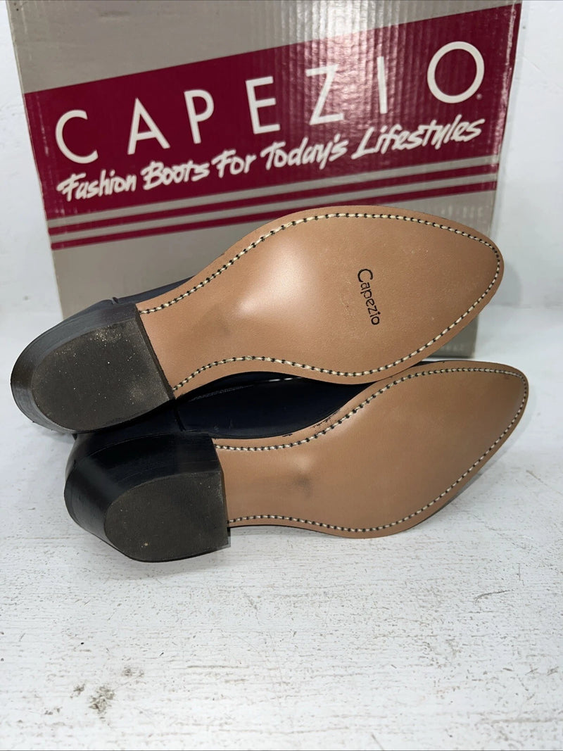 New Women’s Navy Fringe Capezio Cowboy Boots. L 692 7.5 7 1/2 M. 17-80