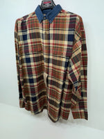 New Men’s Colored Plaid Panhandle Slim Long Sleeve Button Up Shirt L 3B-119