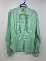 New Women’s Hartman Green Long Sleeve Pearl Small Size 38 TT-132