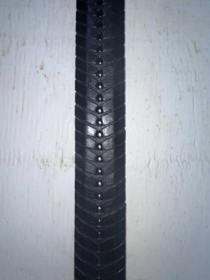 New Black Genuine Leather Weaved 36” Belt #110 Z-109