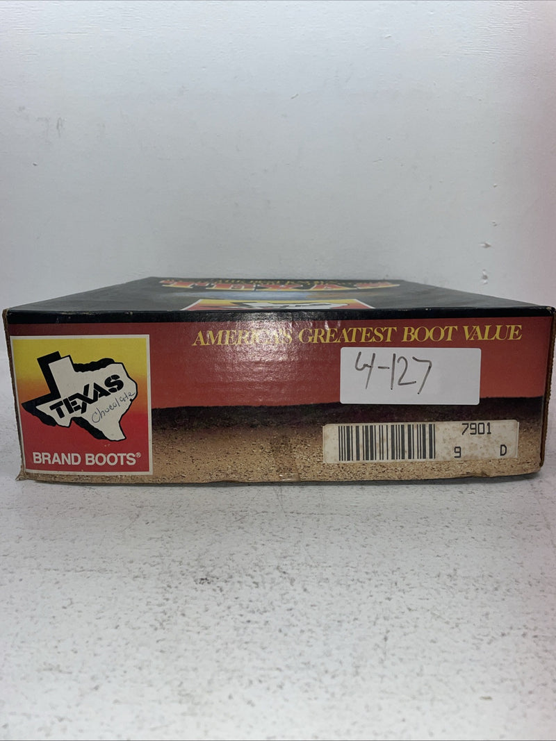 New Men’s Brown Texas Brand Cowboy Boots. 7901 9 D. 4-127