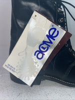 New Men’s Black Lace Up Acme Cowboy Boots. 5790 9 E W. 3-81