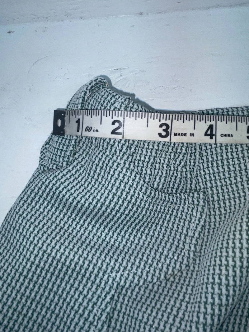 New Vintage Green Checkered Dickson Jenkins Polyester Pants #535 3A-20