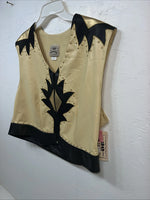 New Women’s 1849 Authentic Ranchwear Yellow Western Show Vest XXL #3325 UU-20