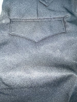 New Vintage Black Circle S Polyester Pants #CP4793 OO-94