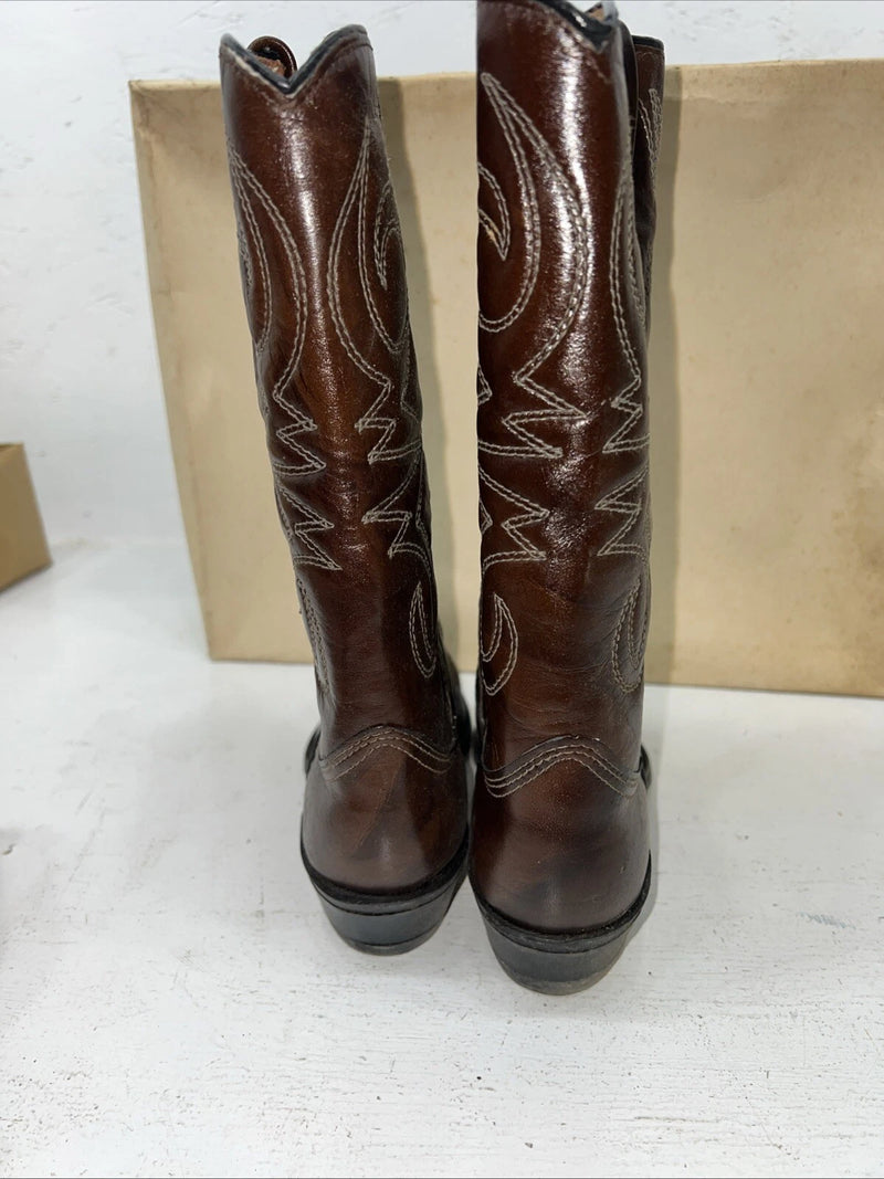 New Women’s Brown Texas Brand Cowboy Boots. L41  6 M. 20-91