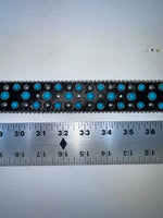 New Black Genuine Leather Blazin Roxx Blue Bling Cross S Belt #N3520401 Z-54